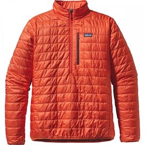 Womens rare orange nano puff pullover